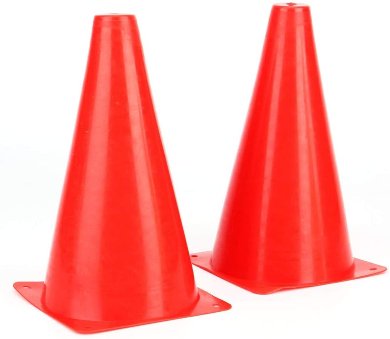 Fasmov 30 Pack Plastic Training Cones, 9 Inches Traffic Cones Indoor Outdoor Sports Agility Cones Soccer Flexible Cone Sets for Soccer, Skating, Drills, Football, Basketball, Assorted Colors - Image 3